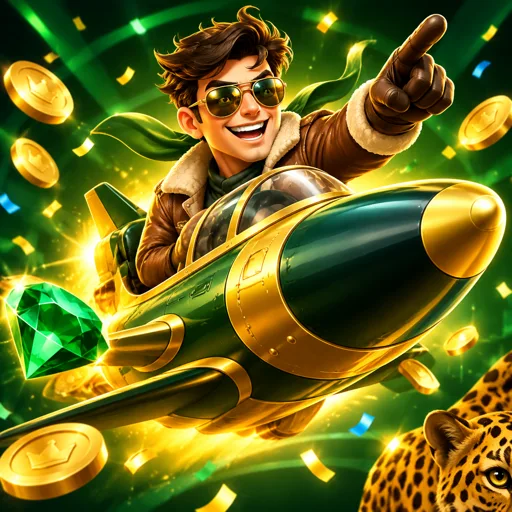 Jato do jogo JetX decolando com multiplicador crescente