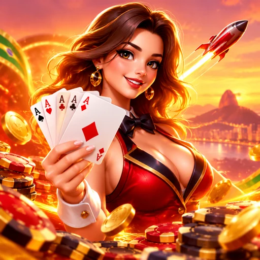 Mesa de poker ao vivo estilo Casino Hold'em com flop virado